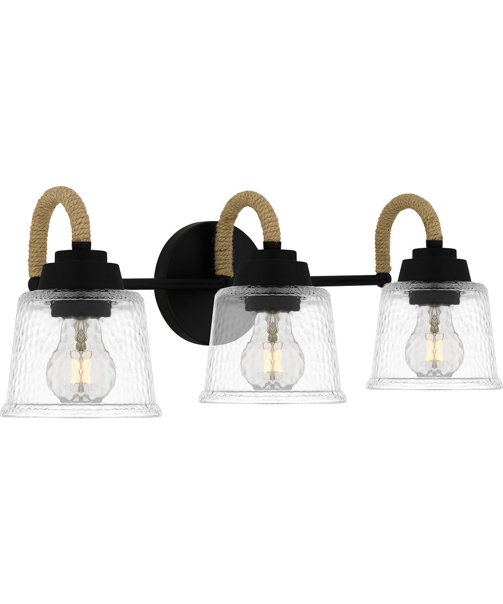 Seabreeze Large 3-light Bath Light Matte Black