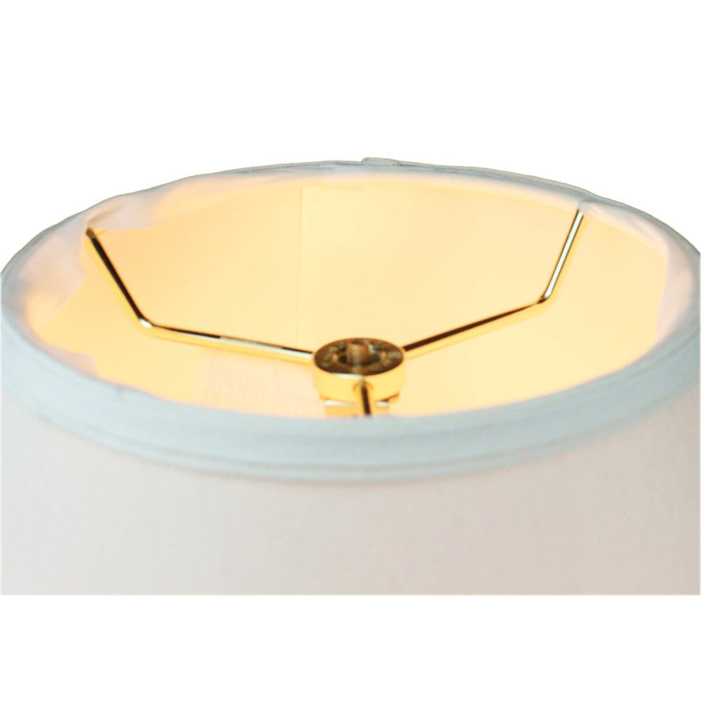 14"W x 11"H Hard Back Empire Lamp Shade Light Oatmeal