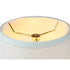 14"W x 11"H Hard Back Empire Lamp Shade Light Oatmeal