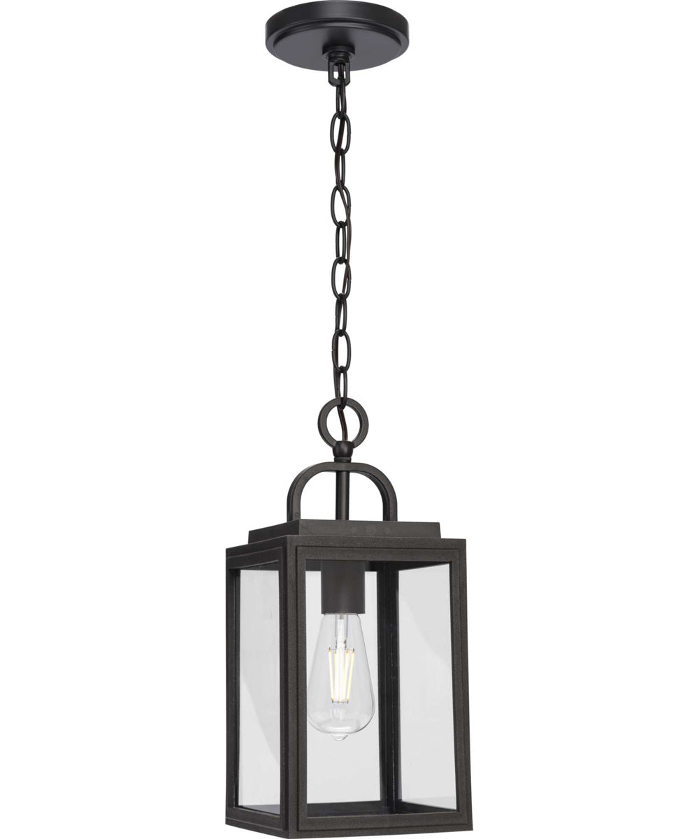 Grandbury 1-Light Transitional Clear Glass Outdoor Hanging Light Antique Bronze