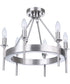 Larrson 6-Light Semi Flush Brushed Polished Nickel