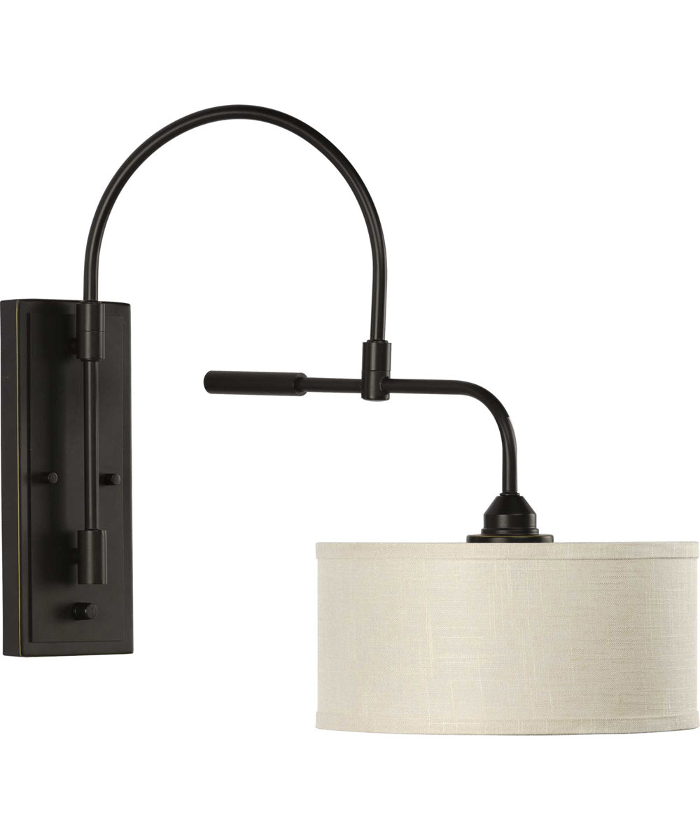 Kempsey 1-Light Swing Arm Wall Bracket Antique Bronze