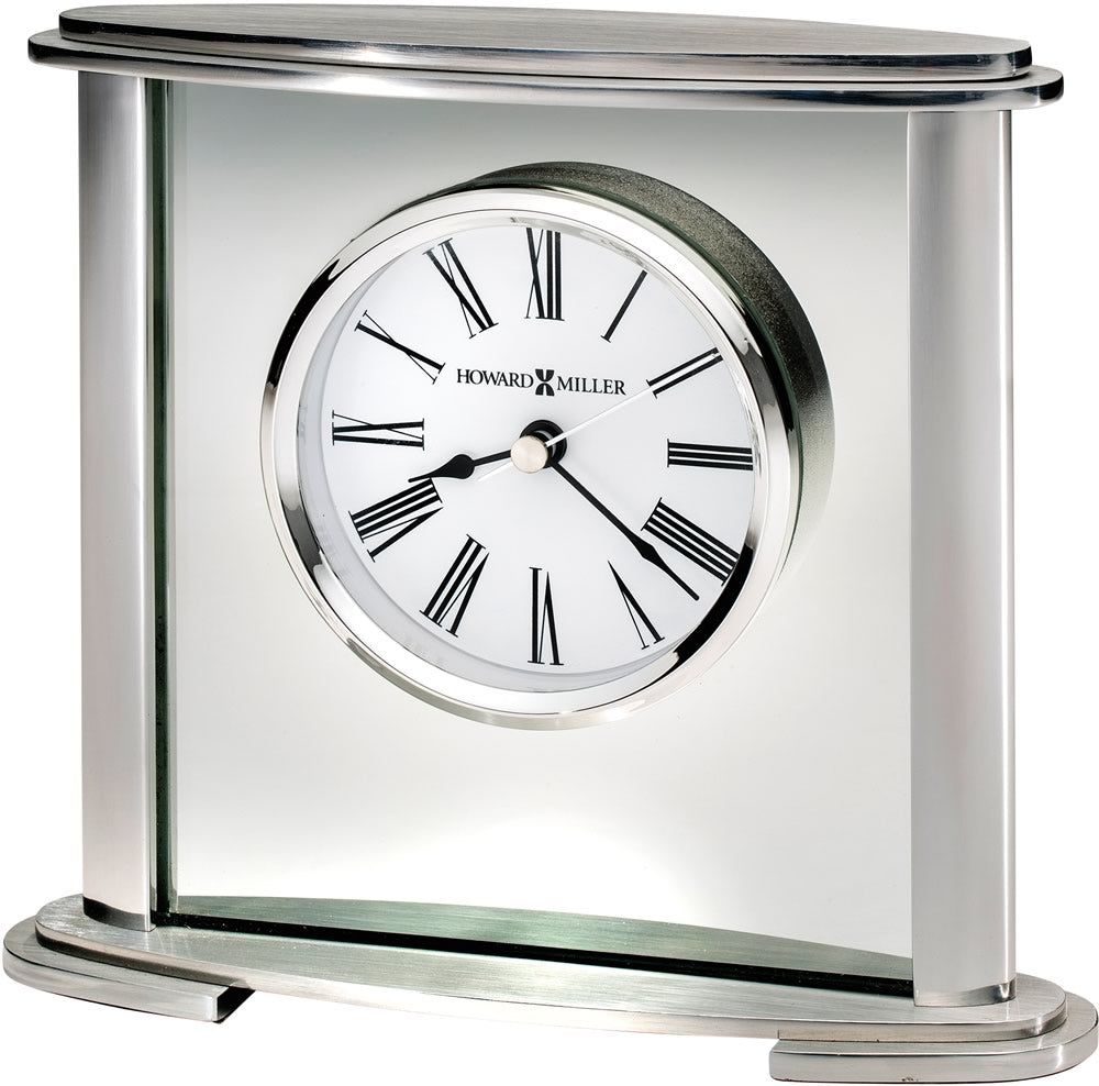 6"H Glenmont Tabletop Clock Silver