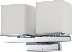 14"W Bento 2-Light Vanity & Wall Polished Chrome