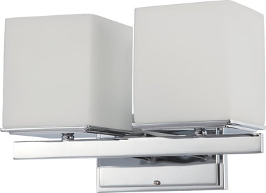 14"W Bento 2-Light Vanity & Wall Polished Chrome