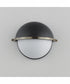 Duke Half Sconce Black/Weathered Brass