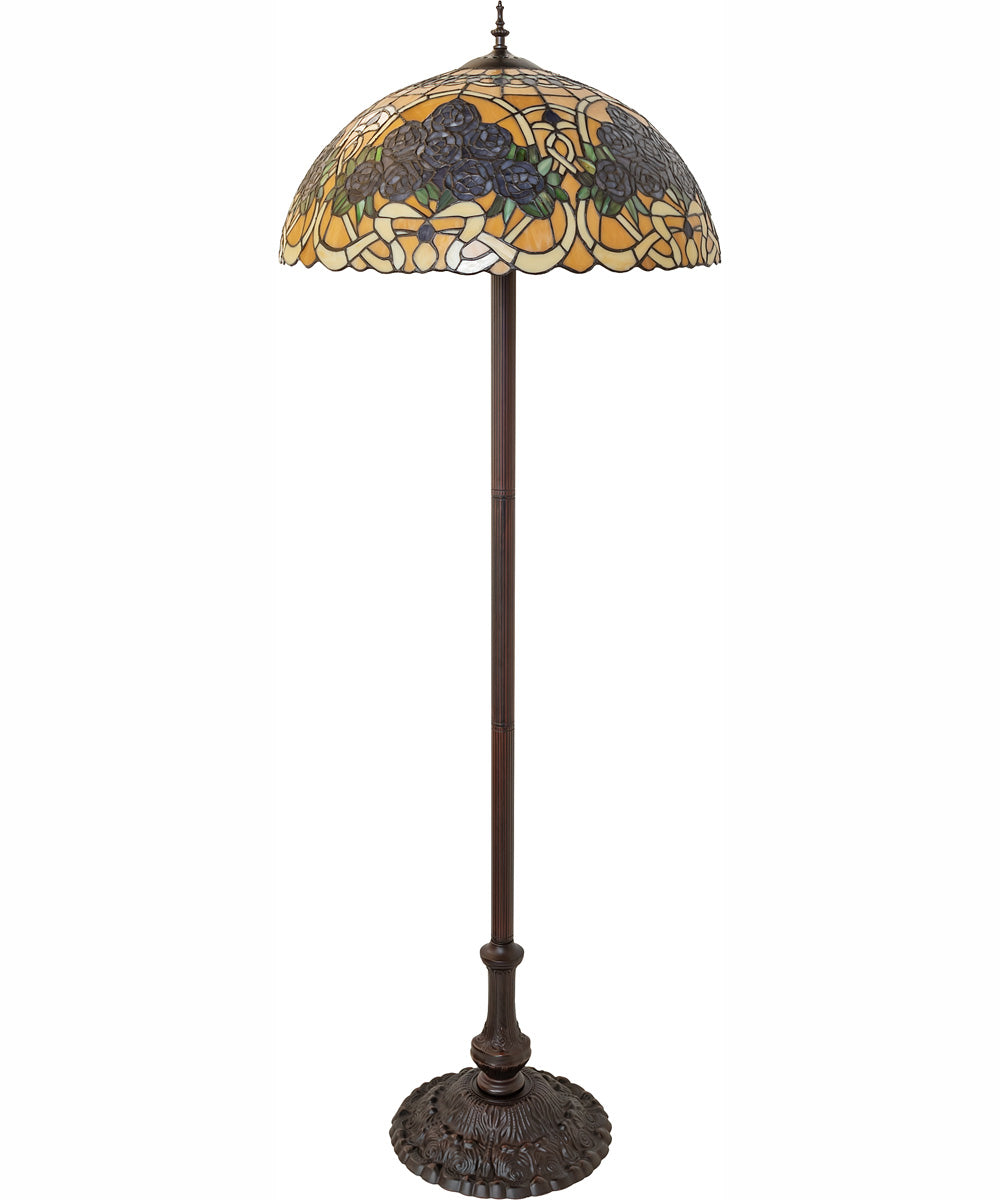 62" High Rose Bouquet Floor Lamp