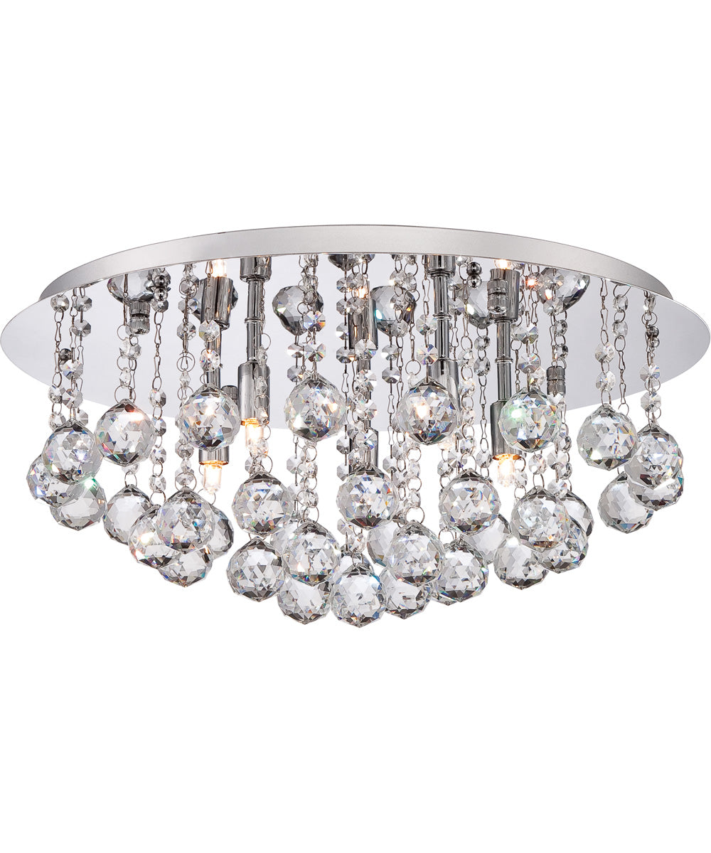 Bordeaux Extra Large 5-light Flush Mount Polished Chrome