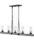 42" Sawyer 5-Light LED Indoor/Outdoor Linear in Aged Zinc
