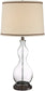 30"H Carolina 1-light Table Lamp Dark Bronze/Clear Glass