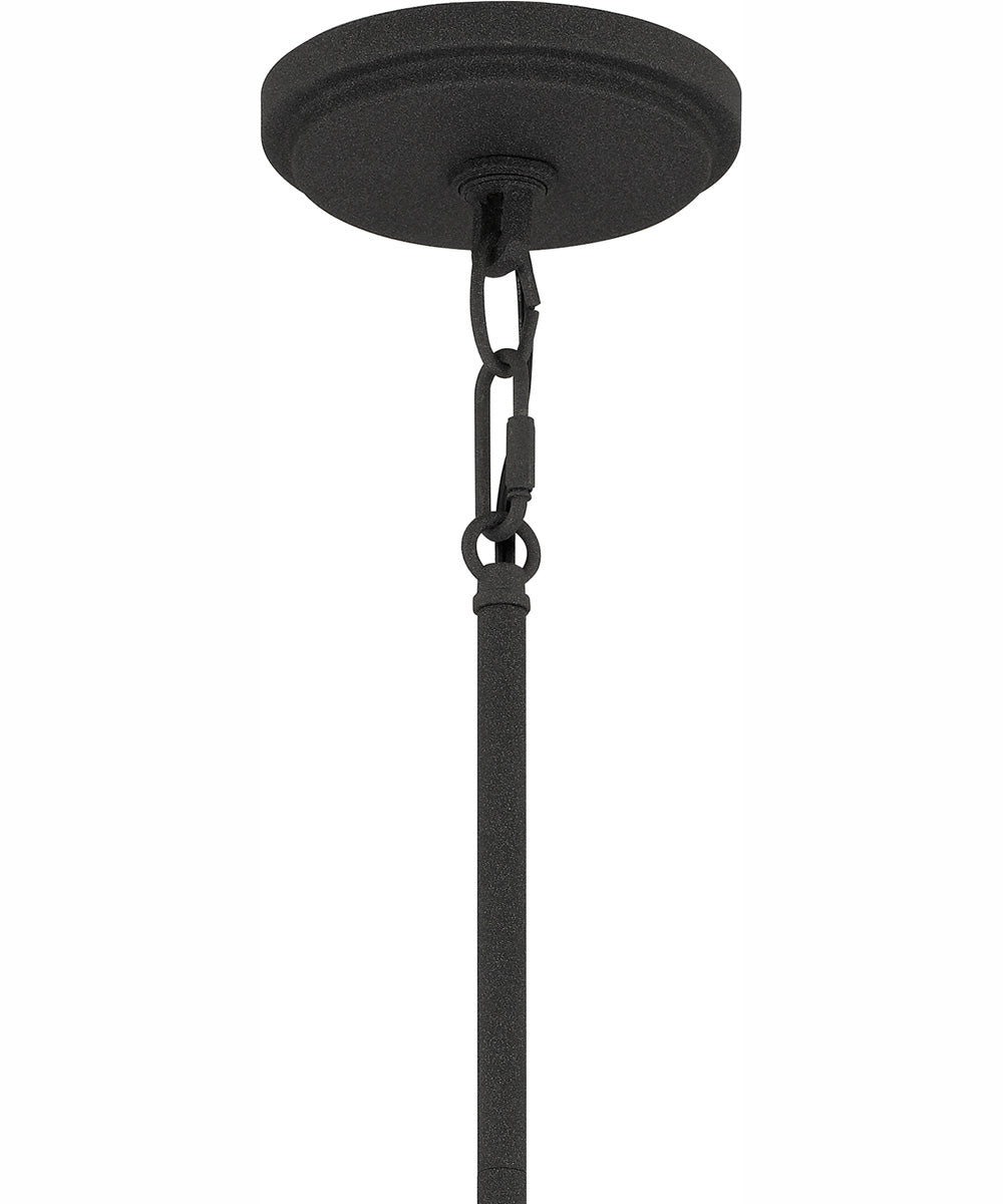 Daverty 6-light Chandelier Mottled Black