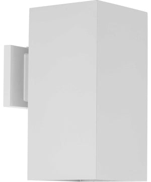 6" Square 1-Light Wall Lantern White
