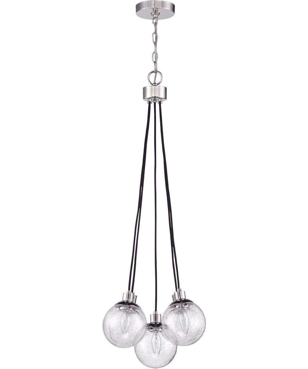 Que 5-Light Pendant Chrome