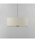 Bongo 3-Light Pendant / Semi-Flush Mount Natural Aged Brass