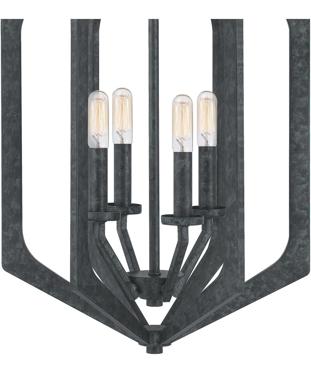 Vanguard 4-light Pendant Old Black Finish