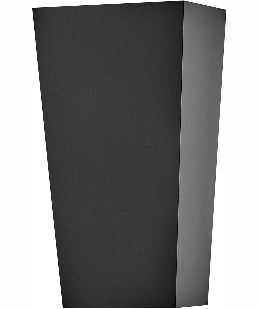 Cruz Coastal Elements  2-Light Small Wall Mount Lantern in Black