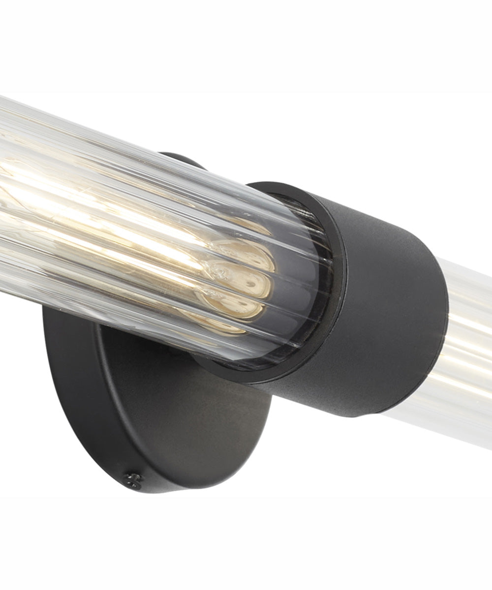 Fuze 2-light Wall Mount Light Fixture Textured Black