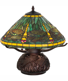 17" High Tiffany Dragonfly Table Lamp