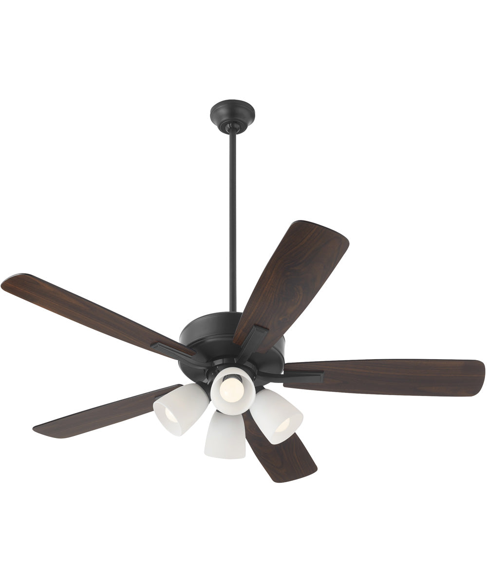 52" Ovation 4-light LED Ceiling Fan Matte Black