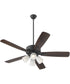 52" Ovation 4-light LED Ceiling Fan Matte Black