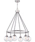 Que 6-Light Chandelier Chrome