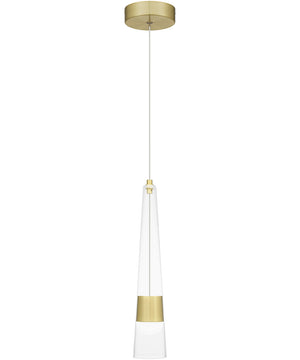 Zia Small Mini Pendant Satin Gold