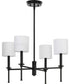 Elara 4-Light New Traditional  Chandelier Light Matte Black