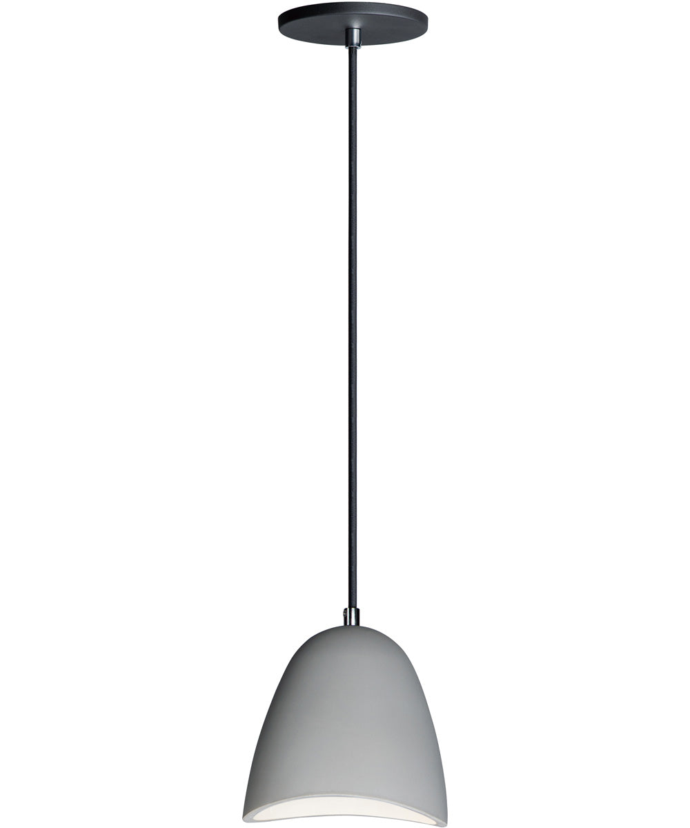 7"W Sway LED 1-Light Pendant Gray