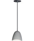 7"W Sway LED 1-Light Pendant Gray