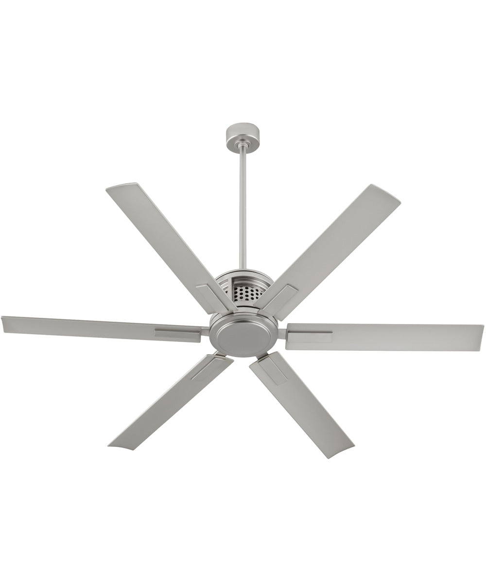 65" Zeus Patio Ceiling Fan Satin Nickel
