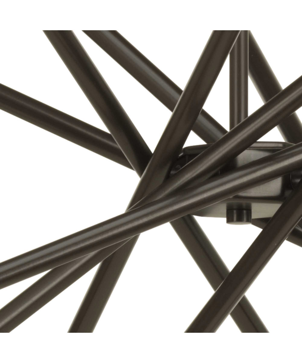 Astra 8-Light Mid-Century Modern Chandelier Light Antique Bronze