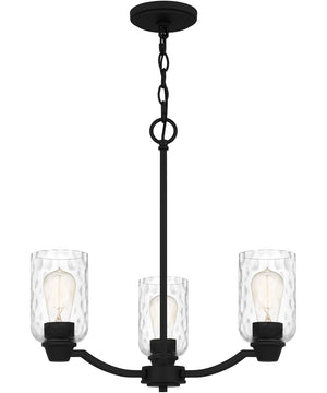 Acacia 3-light Chandelier Matte Black