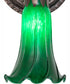 5.5" Wide Green Tiffany Pond Lily Wall Sconce