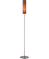 Aolani 1-Light Floor Lamp Ps/ Wood Grain Textured Gls Shade