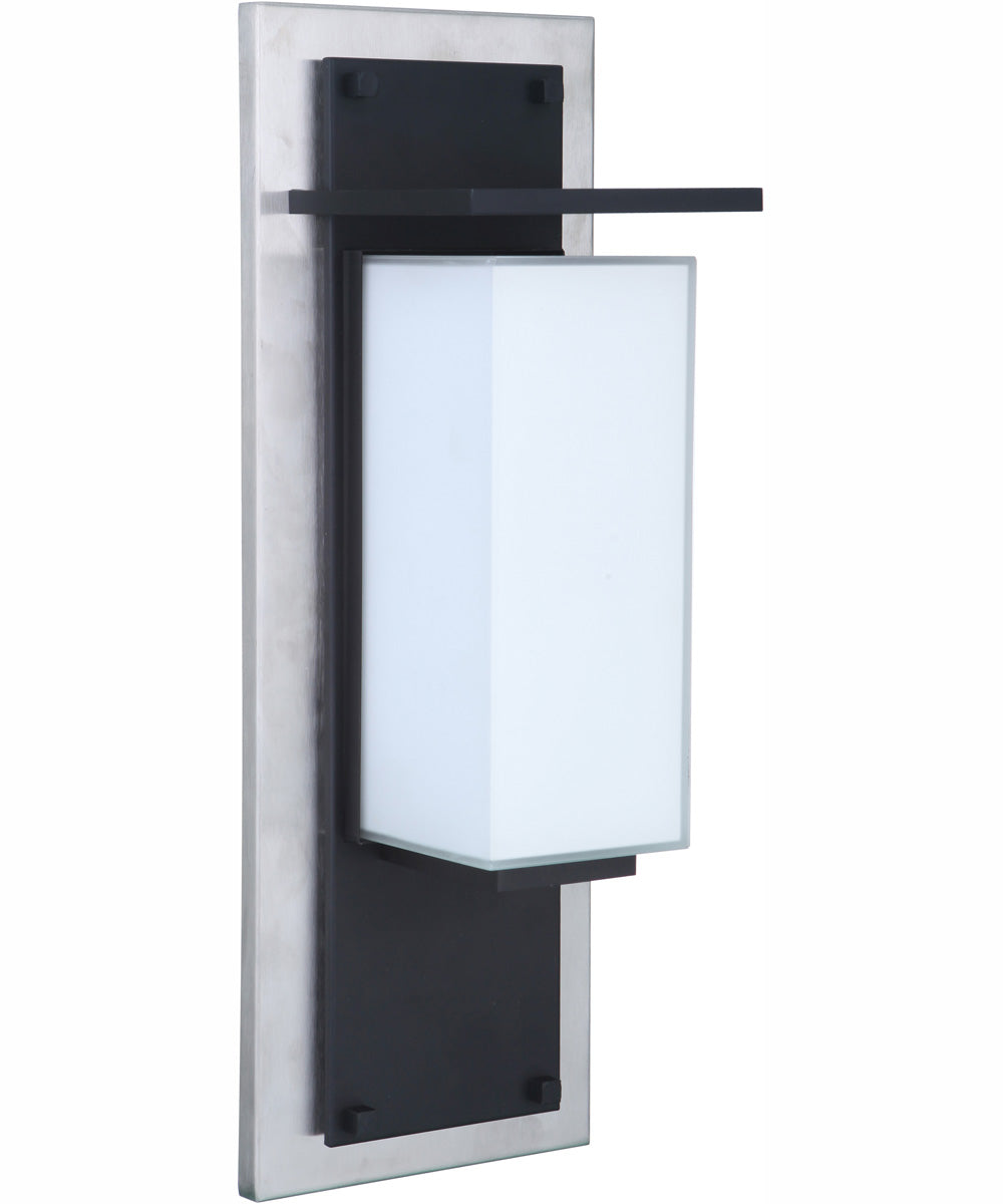 Heights 1-Light Outdoor Wall Lantern Stainless Steel / Midnight