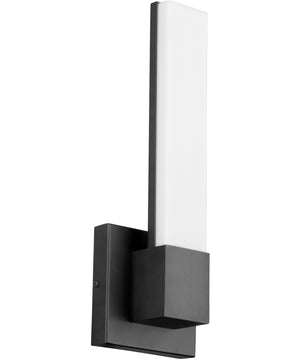 1-light LED Wall Mount Light Fixture Matte Black