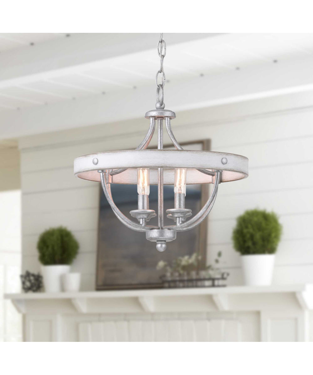 Gulliver 4-Light 14-1/4" Semi-Flush Convertible Galvanized Finish