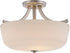 15"W Laguna 2-Light Close-to-Ceiling Brushed Nickel