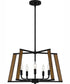 Mayline 5-light Pendant Matte Black