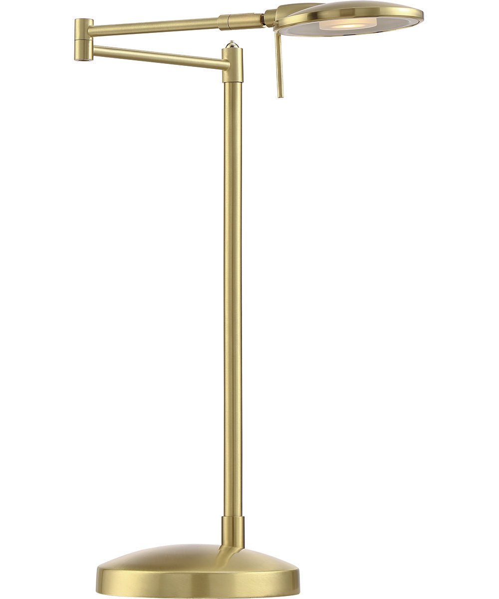 Dessau Turbo LED Table Lamp Satin Brass