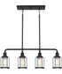 Ludlow 4-light Island Light Earth Black