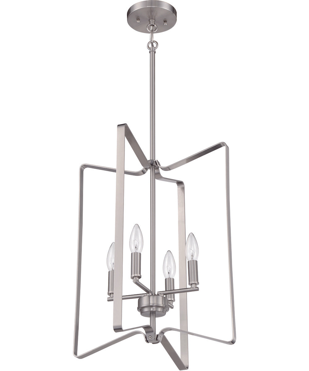 Shayna 4-Light Foyer Brushed Polished Nickel