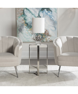 Arnaut White Accent Table