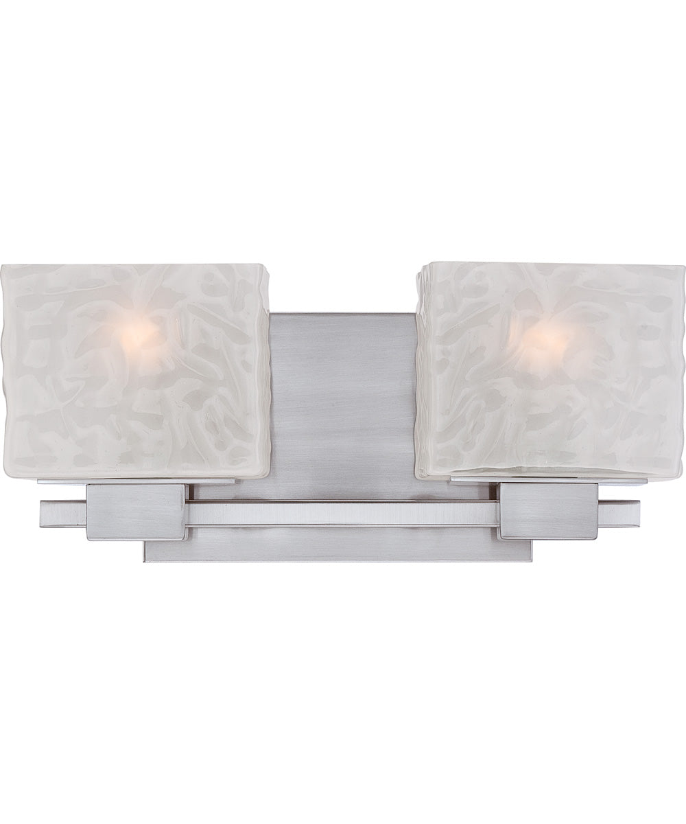 Melody Medium 2-light Bath Light Brushed Nickel