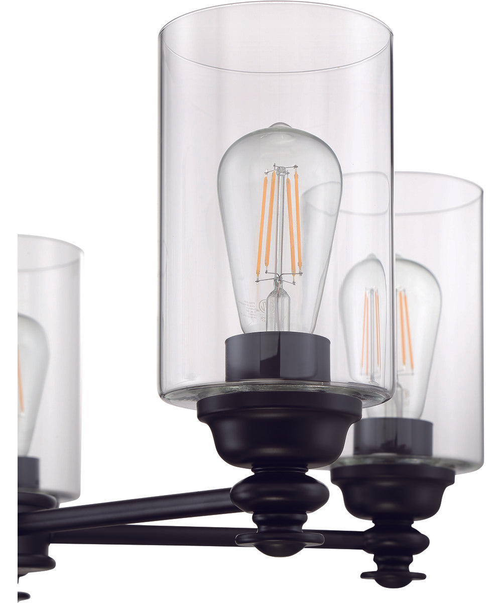 Dardyn 5-Light Chandelier Flat Black