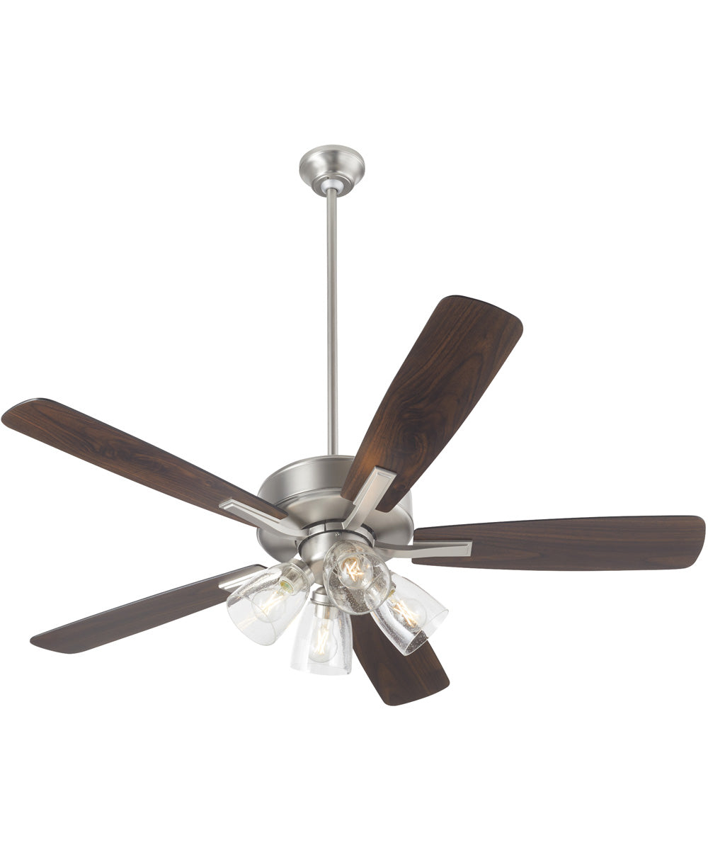 52" Ovation 4-light LED Ceiling Fan Satin Nickel