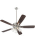 52" Ovation 4-light LED Ceiling Fan Satin Nickel