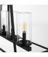 Odeon 5-light Chandelier Matte Black