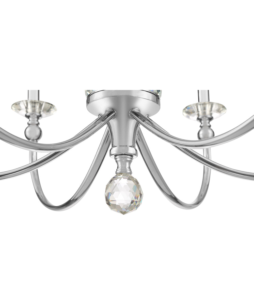 Mila 5-light Chandelier Polished Chrome