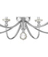 Mila 5-light Chandelier Polished Chrome